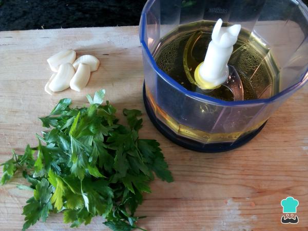 Recette de Dorada au four avec pommes de terre et poivrons - Étape 5