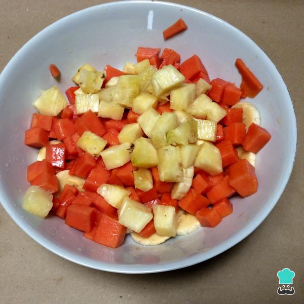 Recette de salade de fruits au fromage - Étape 2