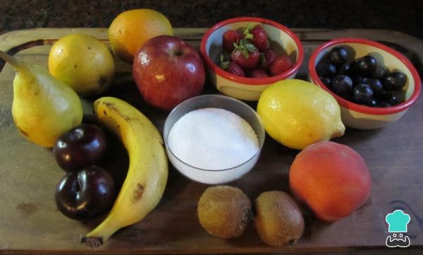 Recette de salade de fruits de Noël - Étape 1