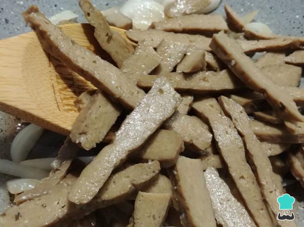 Recette Seitan à l'oignon aigre-doux - Étape 4