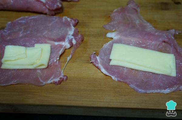 Recette de Rouleaux de Longe au Fromage - Étape 2