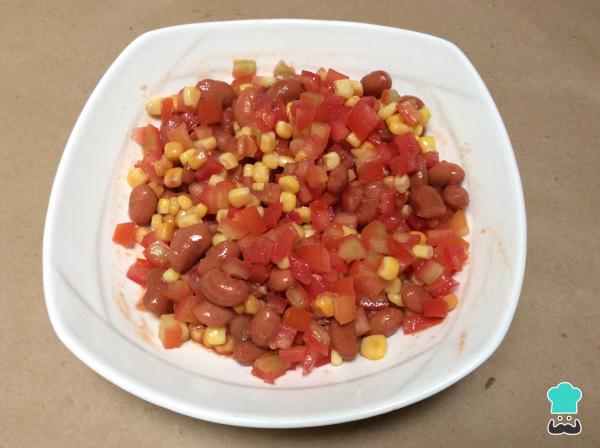 Recette de salade mexicaine aux haricots - Étape 2