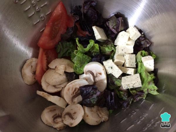 Recette de Salade de tofu et confiture de courgettes - Étape 2