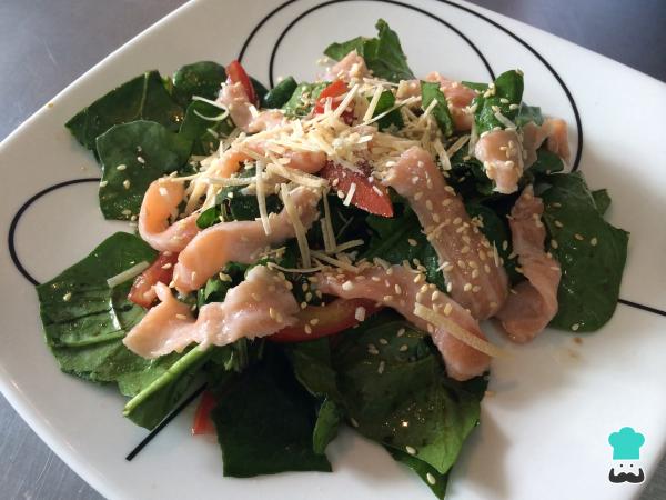 Recette de salade d'épinards et de saumon - Étape 5