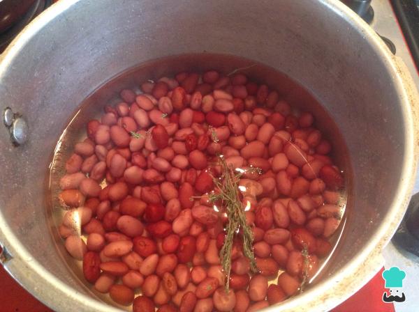 Recette de salade de haricots blancs et rouges - Étape 2