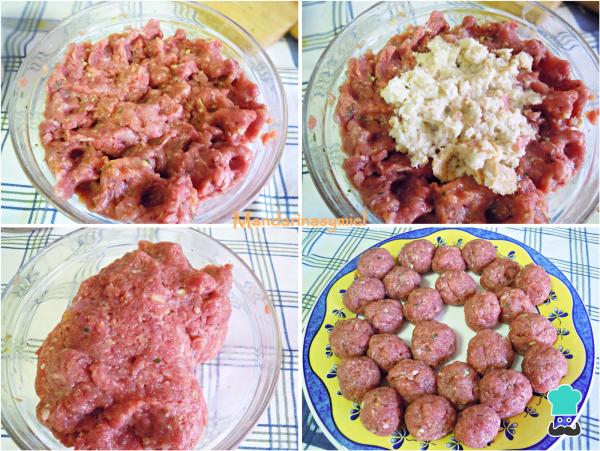 Recette de Boulettes de viande à la sauce paprika - Étape 1