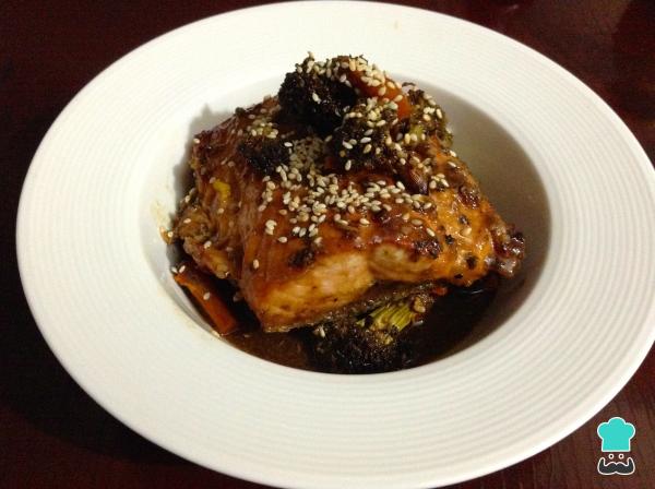 Recette de Saumon au Four avec Brocoli et Carottes - Étape 9