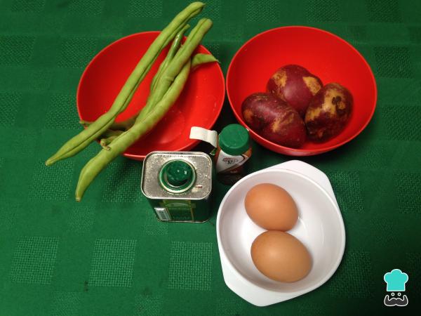 Recette de salade de haricots verts et pommes de terre. - Étape 1