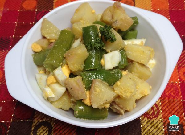 Recette de salade de haricots verts et pommes de terre. - Étape 7