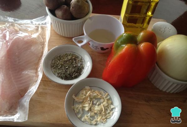 Recette de Tilapia au four avec pommes de terre - Étape 1