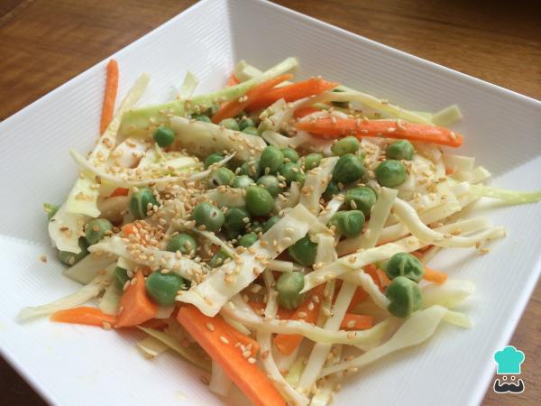 Recette de salade de chou et de pois - Étape 5