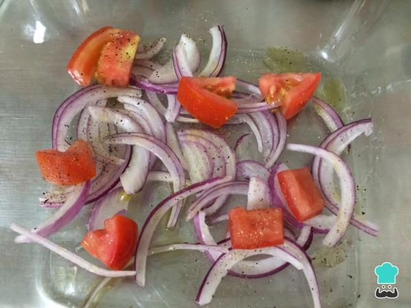 Recette de Saumon au Four avec Fenouil et Tomate - Étape 2