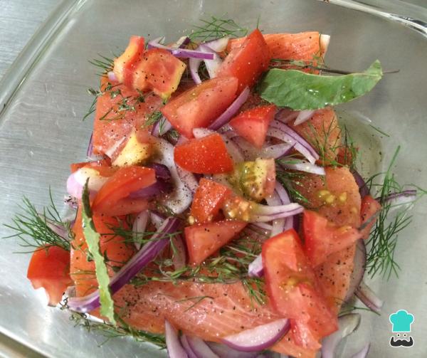 Recette de Saumon au Four avec Fenouil et Tomate - Étape 4