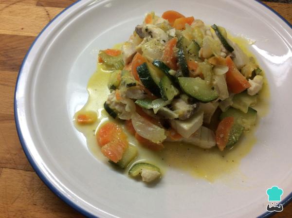 Recette Empereur aux légumes - Étape 5