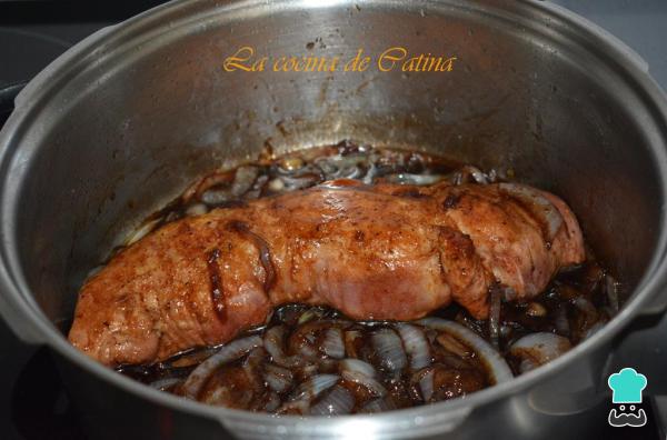 Recette Filet de porc aux oignons caramélisés - Étape 3