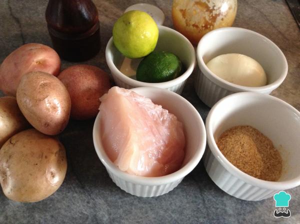 Recette Mérou au four avec pommes de terre au four - Étape 1