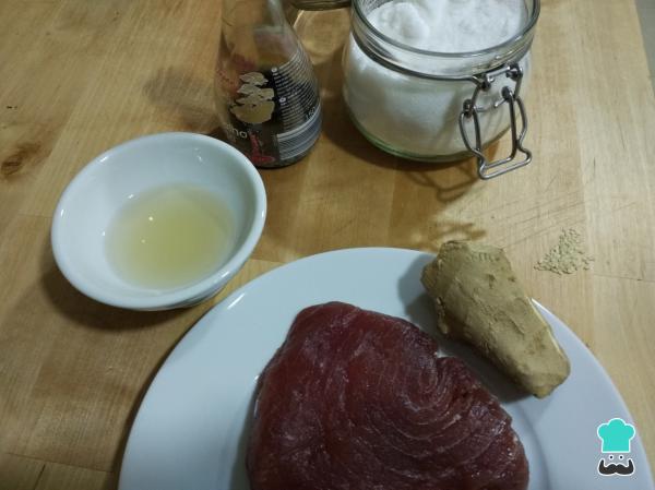 Recette de Tataki de thon au soja et sésame - Étape 1