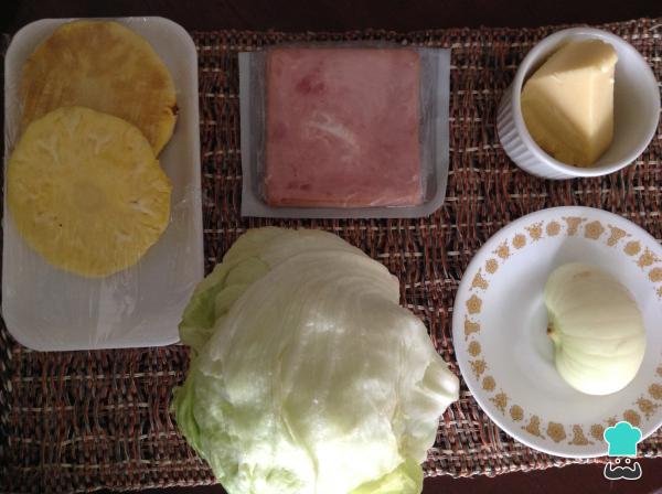 Recette de salade d'ananas et de fromage - Étape 1