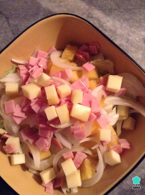 Recette de salade d'ananas et de fromage - Étape 5