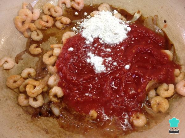 Recette d'Espadon sauce crevettes - Étape 4