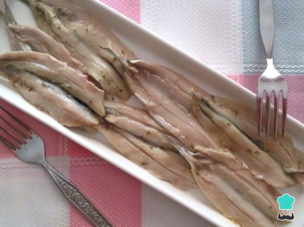 Recette d'anchois andalous au vinaigre