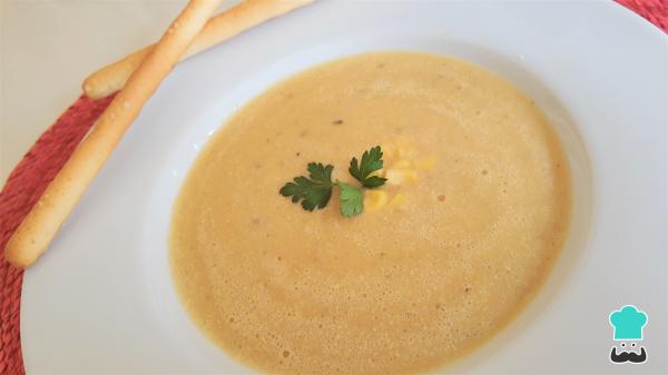 Recette de crème de maïs végétalienne