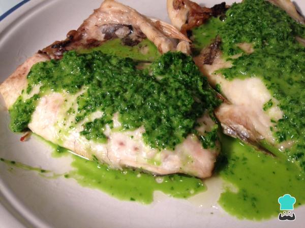Recette de daurade à la sauce verte