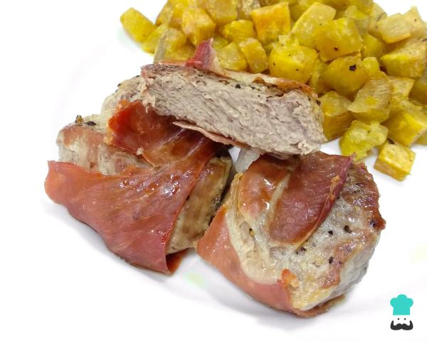 Recette de filet de porc enveloppé de bacon au four