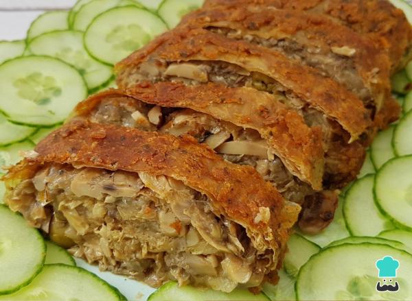 Recette de rouleau de poulet végétalien