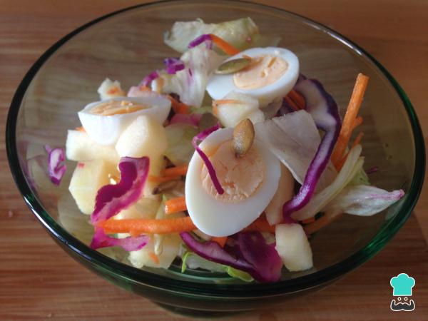 Recette de salade aux œufs de caille