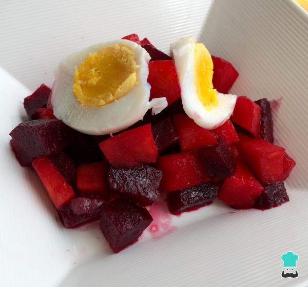 Recette de salade de betteraves et carottes à l'œuf