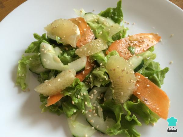 Recette de salade de laitue et pamplemousse