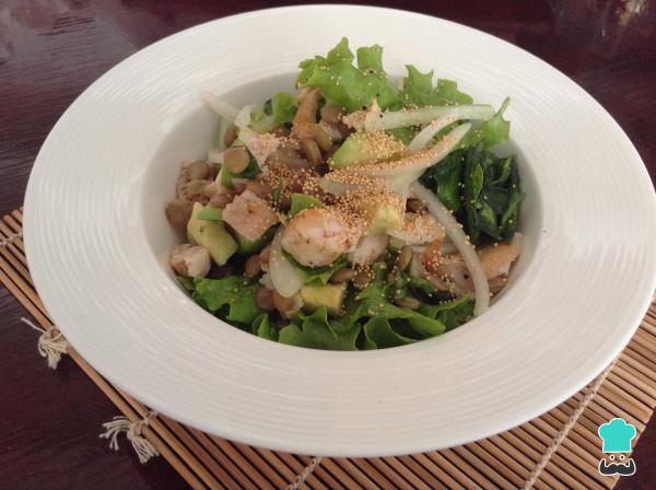 Recette de salade de lentilles à l'avocat