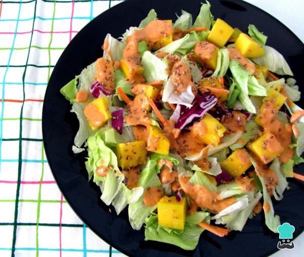 Recette de salade de mangue et laitue