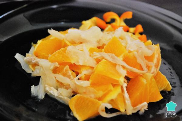 Recette de salade de morue et d'orange