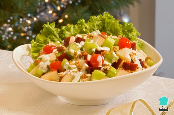 Recette de salade de pommes de Noël