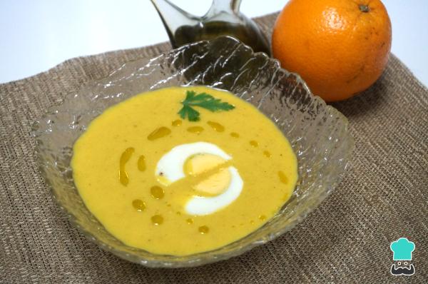 Recette de salmorejo à l'orange