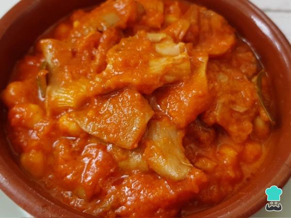 Recette de tripes végétaliennes aux pois chiches