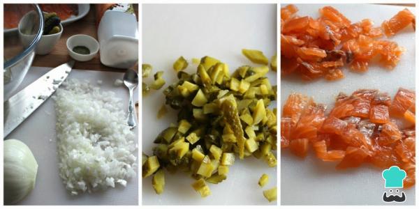 Recette de Tartare de Saumon Fumé - Étape 2