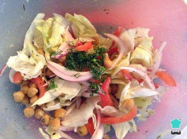 Recette de salade de pois chiches et citron - Étape 6