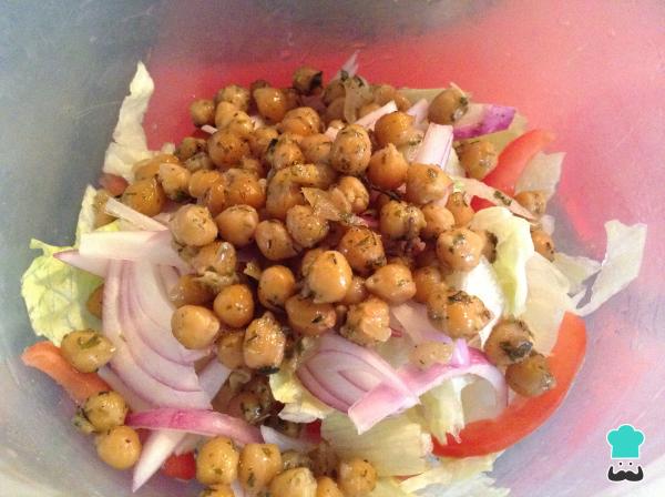 Recette de salade de pois chiches et citron - Étape 5