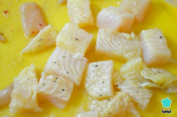 Recette de crépitements de poisson - Étape 1