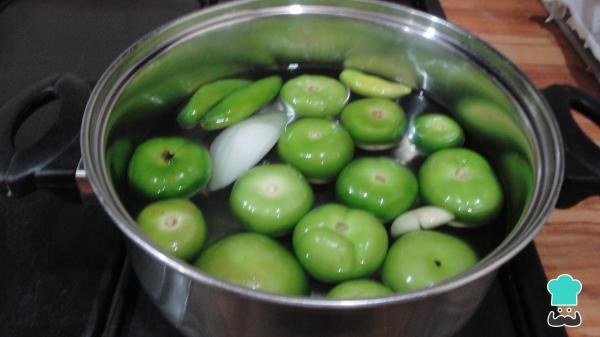 Recette de Charales à la sauce verte - Étape 2