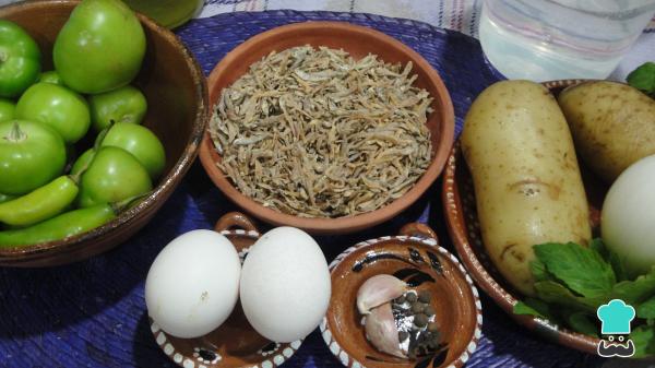 Recette de Charales à la sauce verte - Étape 1