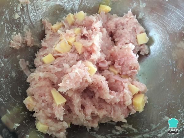 Recette de Pain de viande au jambon et fromage - Étape 3