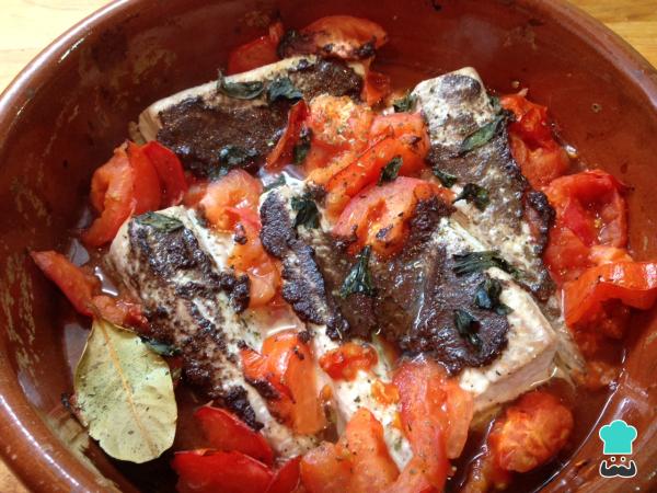 Recette de bonite aux tomates au four - Étape 4