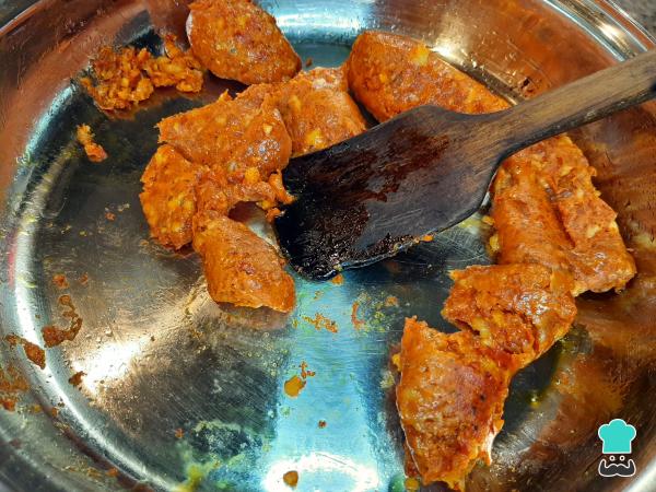 Recette de Nouilles à la saucisse Huachana - Étape 2