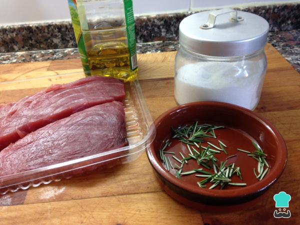 Recette de Poitrine de thon au four - Étape 1