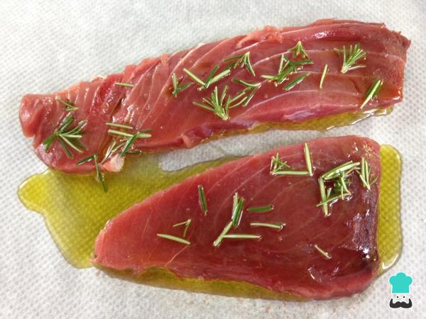 Recette de Poitrine de thon au four - Étape 3