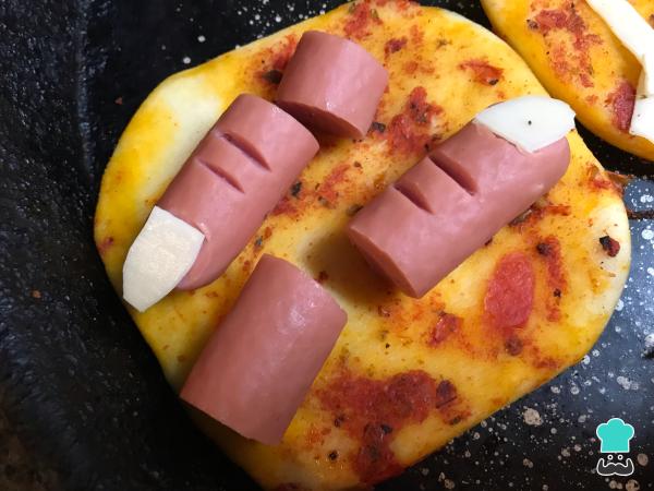 Recette de pizza d'Halloween - Étape 2